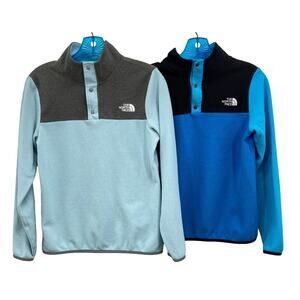 The North Face Girls Large Fleece Pullovers Bundle Lot of 2